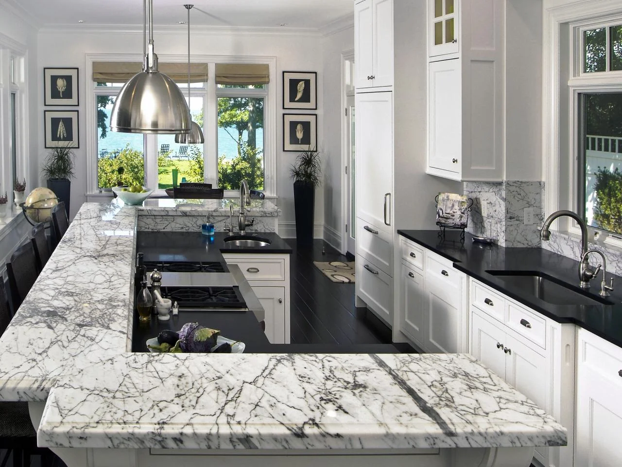 Kitchen remodel with island seating